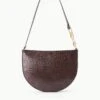 COLT SHOULDER BAG | ESPRESSO CROC EMBOSSED -Staud Store STAUD COLT SHOULDERBAG ESPRESSO FALL 23 ECOM 1