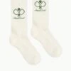 PICKLEBALL SOCKS | IVORY 1 PICKLEBALL SOCKS | IVORY -Staud Store STAUD COURT SOCKS IVORY SUPF 23 ECOM 1 2