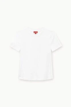 CREW NECK T SHIRT | WHITE -Staud Store STAUD CREWNECK TSHIRT WHITE SPRING 23 ECOM 1