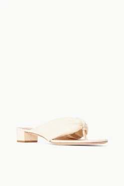 DAHLIA SANDAL | CREAM -Staud Store STAUD DAHLIA SANDAL CREAM SPRING 23 ECOM 2