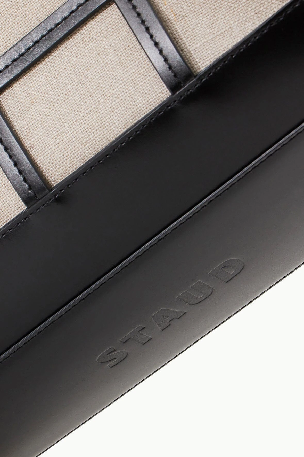 EMMA TOTE | BLACK NATURAL EMMA TOTE | BLACK NATURAL -Staud Store STAUD EMMATOTE BAG BLACKNATURAL SUPF 23 ECOM 3