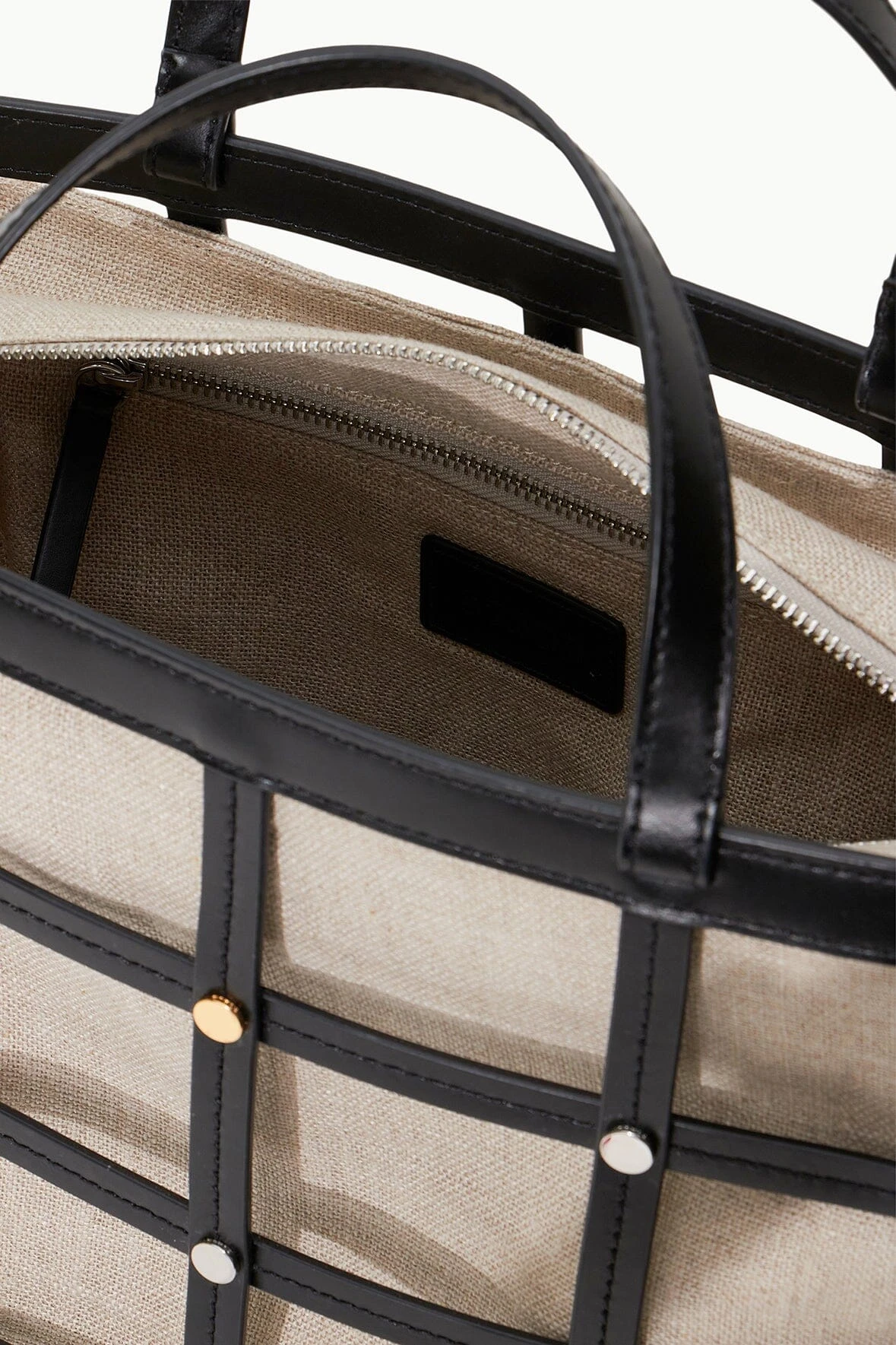 EMMA TOTE | BLACK NATURAL EMMA TOTE | BLACK NATURAL -Staud Store STAUD EMMATOTE BAG BLACKNATURAL SUPF 23 ECOM 4