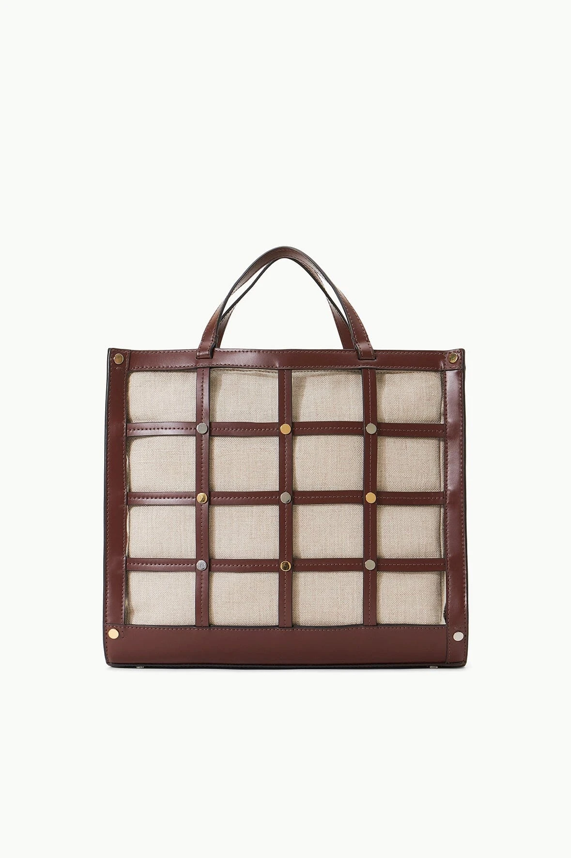 EMMA TOTE | MAHOGANY NATURAL EMMA TOTE | MAHOGANY NATURAL -Staud Store STAUD EMMATOTE BAG MAHOGANYNATURAL SUPF 23 ECOM 2