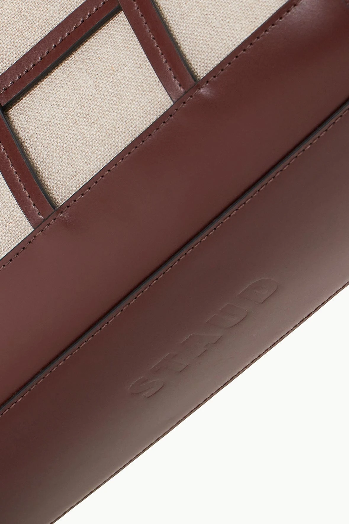 EMMA TOTE | MAHOGANY NATURAL EMMA TOTE | MAHOGANY NATURAL -Staud Store STAUD EMMATOTE BAG MAHOGANYNATURAL SUPF 23 ECOM 3