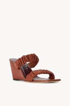 FRANKIE WEDGE | TAN 5 FRANKIE WEDGE | TAN -Staud Store STAUD FRANKIE WEDGE TAN SEASON 22 ECOM 2