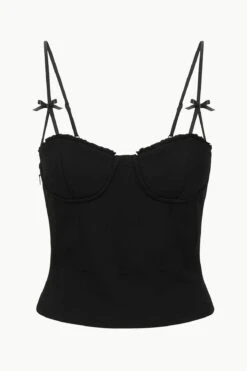GEORGINA TOP | BLACK -Staud Store STAUD GEORGINATOP BLACK ECOM 1