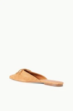 GINA MULE | CASHEW SUEDE -Staud Store STAUD GINA MULE CASHEW SPRING 23 ECOM 3