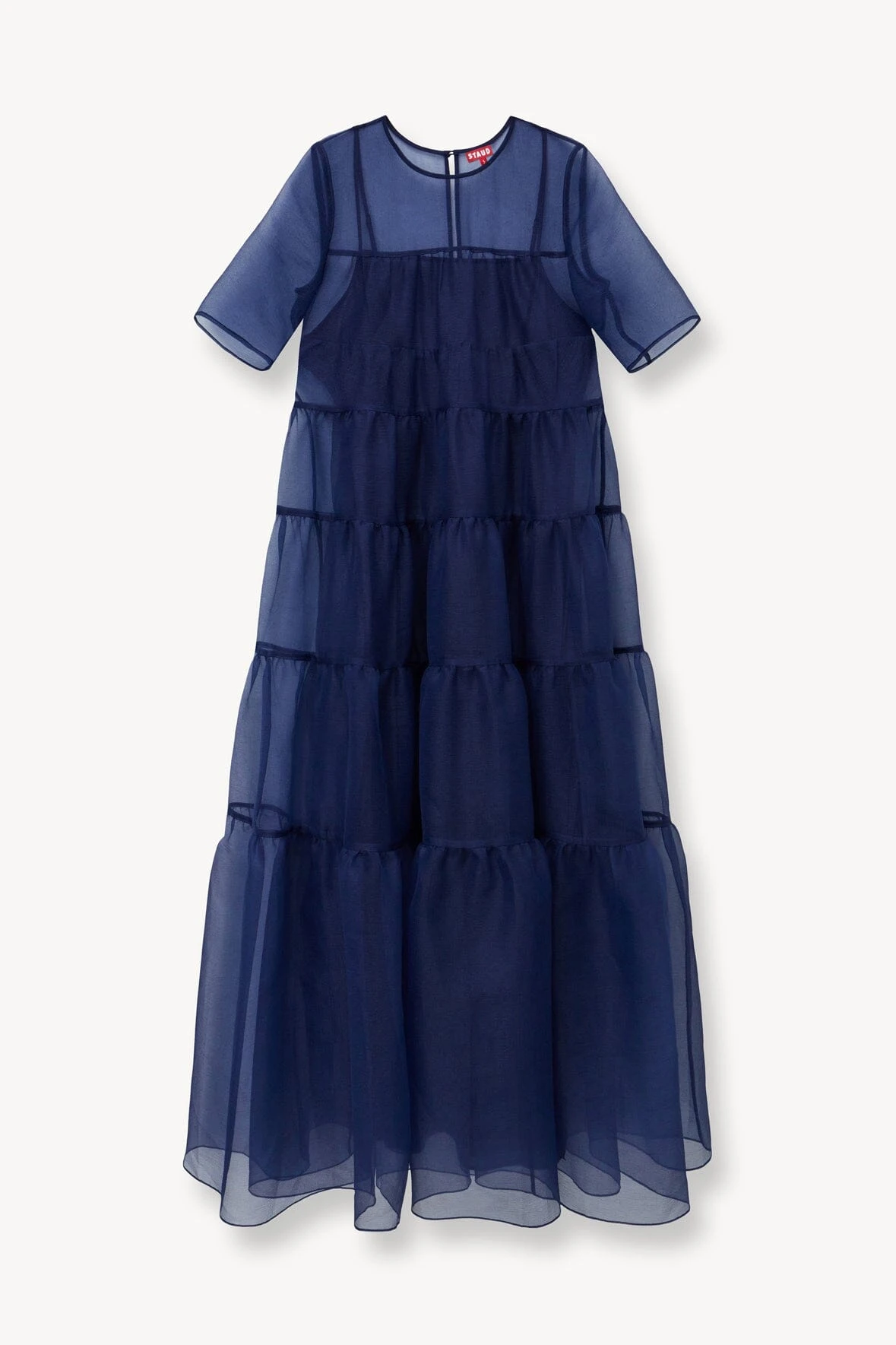 HYACINTH DRESS | NAVY HYACINTH DRESS | NAVY -Staud Store STAUD HYACINTH DRESS NAVY SPRING 23 ECOM 1