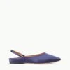 JANINE MULE | NAVY SATIN -Staud Store STAUD JANINE MULE NAVYSATIN SPRING 23 ECOM 1