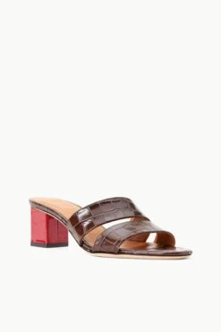 JULES BLOCK HEEL | ESPRESSO RUBY -Staud Store STAUD JULES BLOCKHEEL ESPRESSORUBY SUPF 23 ECOM 2