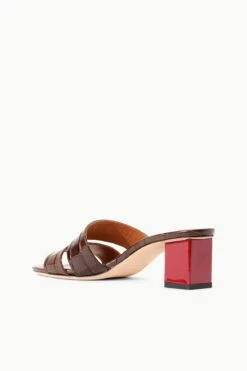 JULES BLOCK HEEL | ESPRESSO RUBY -Staud Store STAUD JULES BLOCKHEEL ESPRESSORUBY SUPF 23 ECOM 3