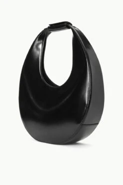 LARGE MOON BAG | BLACK POLISHED 4 LARGE MOON BAG | BLACK POLISHED -Staud Store STAUD LARGEMOOON TOTEBAG BLACK FALL 23 ECOM 2