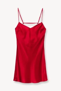 LYDIA DRESS | RUBY -Staud Store STAUD LYDIA DRESS RUBY SUPF 23 ECOM 1