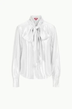 MARYN TOP | SILVER -Staud Store STAUD MARYNTOP SILVER ECOM 1