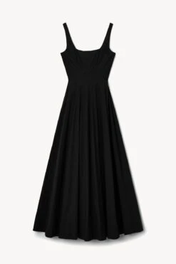 WELLS MAXI DRESS | BLACK -Staud Store STAUD MAXI WELLS DRESS BLACK HOLIDAY 22 ECOM 1