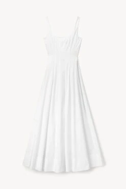 WELLS MAXI DRESS | WHITE -Staud Store STAUD MAXI WELLS DRESS WHITE FALL 22 ECOM 1