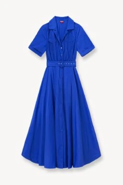 MILLIE DRESS | LAPIS -Staud Store STAUD MILLIE DRESS LAPIS SUPF 23 ECOM 1