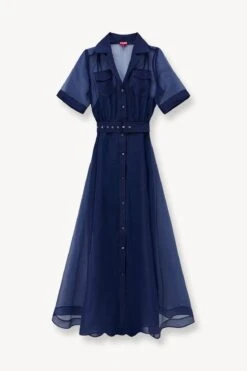 MILLIE DRESS | NAVY ORGANZA 6 MILLIE DRESS | NAVY ORGANZA -Staud Store STAUD MILLIE DRESS NAVY SPRING 23 ECOM 1