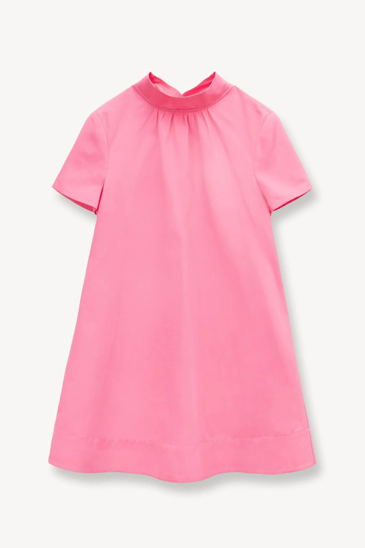 MINI ILANA DRESS | CORAL PINK -Staud Store STAUD MINI ILANA DRESS CORAL PINK SUPF 23 ECOM 1 1