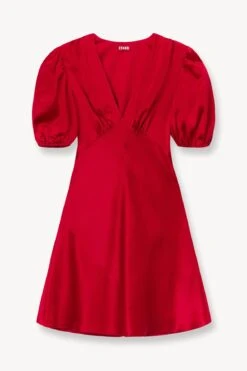 MINI MILLA DRESS | RUBY -Staud Store STAUD MINI MILLA DRESS RUBY SUPF 23 ECOM 1