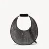MINI MOON CRYSTAL BAG | BLACK 1 MINI MOON CRYSTAL BAG | BLACK -Staud Store STAUD MINI MOON CRYSTAL BAG BLACKRHINESTONE HOLIDAY 22 ECOM 1 R1