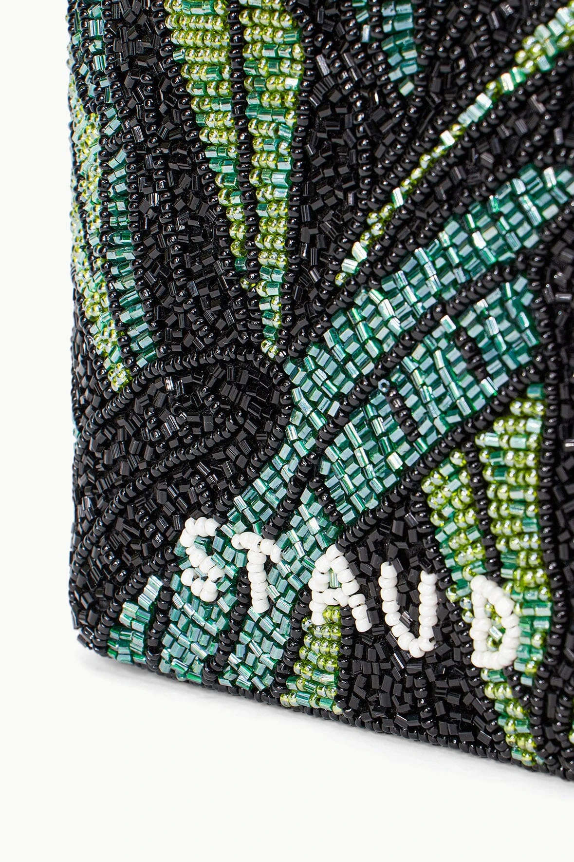 ZOE BEADED BAG | GREEN PALM ZOE BEADED BAG | GREEN PALM -Staud Store STAUD MINIBEADEDCOTE BAG GREENPALM SUPF 23 ECOM 3