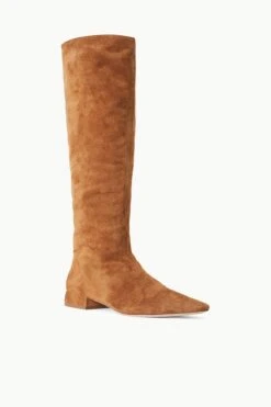 OLGA BOOT | TAN SUEDE -Staud Store STAUD OLGA BOOT TAN FALL 23 ECOM 2