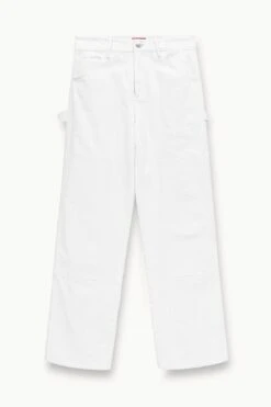 PAINTER PANT | WHITE -Staud Store STAUD PAINTER PANT WHITE SPRING 23 ECOM 1