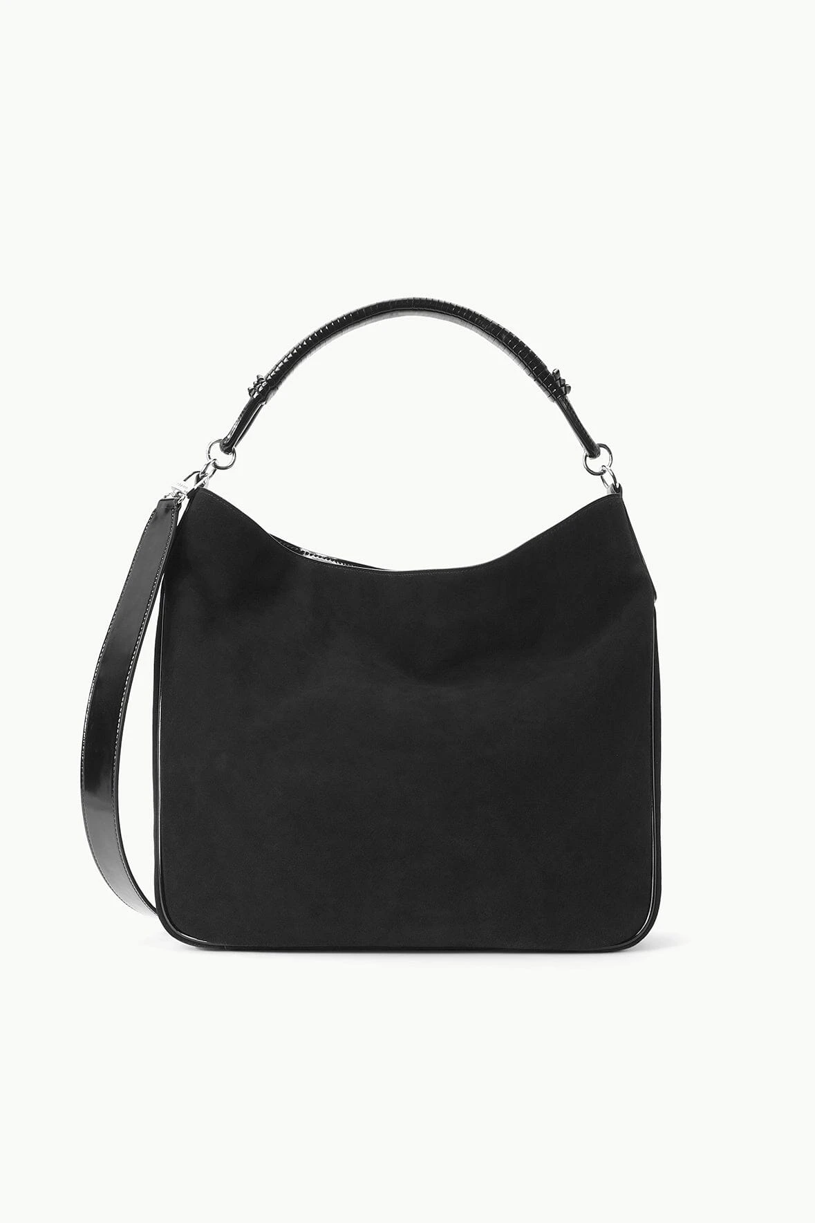 PERRY BAG | BLACK SUEDE PERRY BAG | BLACK SUEDE -Staud Store STAUD PARRYHOBO BAG BLACK FALL 23 ECOM 1