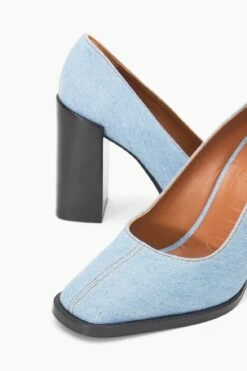 PAZ PUMP | DENIM BLUE 6 PAZ PUMP | DENIM BLUE -Staud Store STAUD PAZ PUMP DENIMBLUE FALL 23 ECOM 4