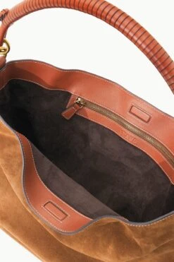 PERRY BAG | TAN SUEDE -Staud Store STAUD PERRYHOBO BAG TAN FALL 23 ECOM 3 1
