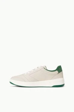STAUD + KEDS THE COURT SNEAKER | CREAM GREEN -Staud Store STAUD PICKLEBALL SNEAKER IVORY SUPF 23 ECOM 3 web
