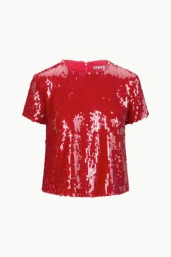 QUINCY TOP | POINSETTIA 6 QUINCY TOP | POINSETTIA -Staud Store STAUD QUINCYTOP POINSETTIA ECOM 1