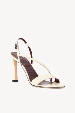 NADJA HEEL | CREAM -Staud Store STAUD RHINESTONE NADJA HEEL CREAM SEASON 22 ECOM 2