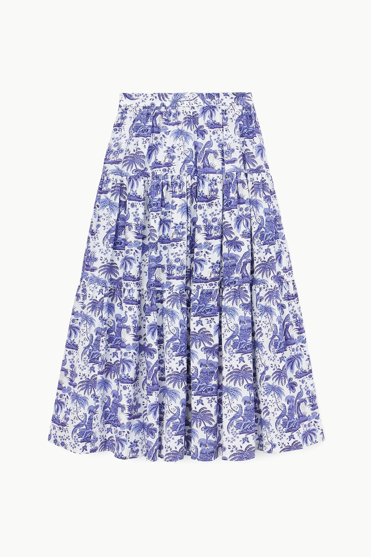 SEA SKIRT | BLUE TOILE SEA SKIRT | BLUE TOILE -Staud Store STAUD SEA SKIRT BLUETOILE SPRING 23 ECOM 1