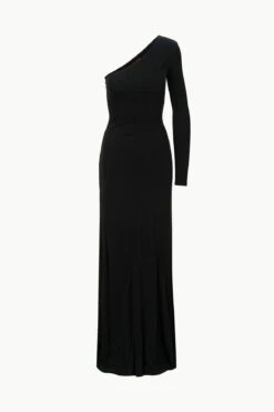 SERENA DRESS | BLACK -Staud Store STAUD SERENADRESS BLACK ECOM 1