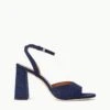 SOLANGE HEEL | NAVY 1 SOLANGE HEEL | NAVY -Staud Store STAUD SOLANGE HEEL NAVY SPRING 23 ECOM 1