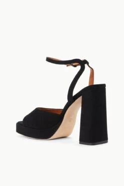 SOLANGE PLATFORM | BLACK SUEDE -Staud Store STAUD SOLANGE PLATFORM BLACK SUPF 23 ECOM 3