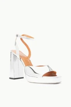 SOLANGE PLATFORM | CHROME -Staud Store STAUD SOLANGE PLATFORM CHROME FALL 23 ECOM 2