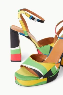 SOLANGE PLATFORM | MARBLE WAVE TAFFETA 5 SOLANGE PLATFORM | MARBLE WAVE TAFFETA -Staud Store STAUD SOLANGE PLATFORM MARBLEWAVE SUPF 23 ECOM 4