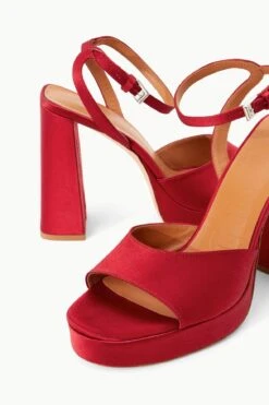 SOLANGE PLATFORM | RUBY SATIN -Staud Store STAUD SOLANGE PLATFORM RUBY SUPF 23 ECOM 4