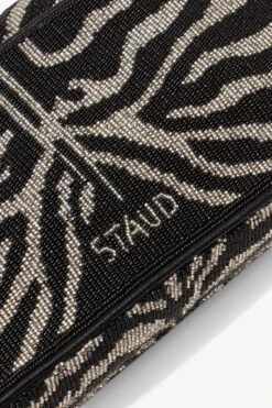 TOMMY BEADED BAG | BLACK WHITE -Staud Store STAUD TOMMY BEADED BAG BLACKWHITE FALL 22 ECOM 4
