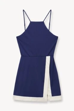 TOP SPIN DRESS | NAVY IVORY 6 TOP SPIN DRESS | NAVY IVORY -Staud Store STAUD TOP SPIN DRESS NAVY SUPF 23 ECOM 1
