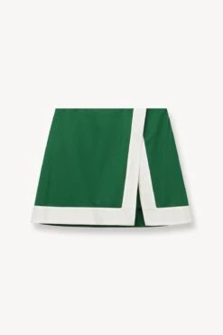 RALLY SKIRT | COURT GREEN IVORY -Staud Store STAUD UNKNOWN SKIRT GREEN SUPF 23 ECOM 1
