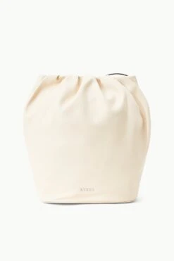 VALENTINA BUCKET BAG | CREAM -Staud Store STAUD VALENTINA BAG CREAM SUPF 23 ECOM 2