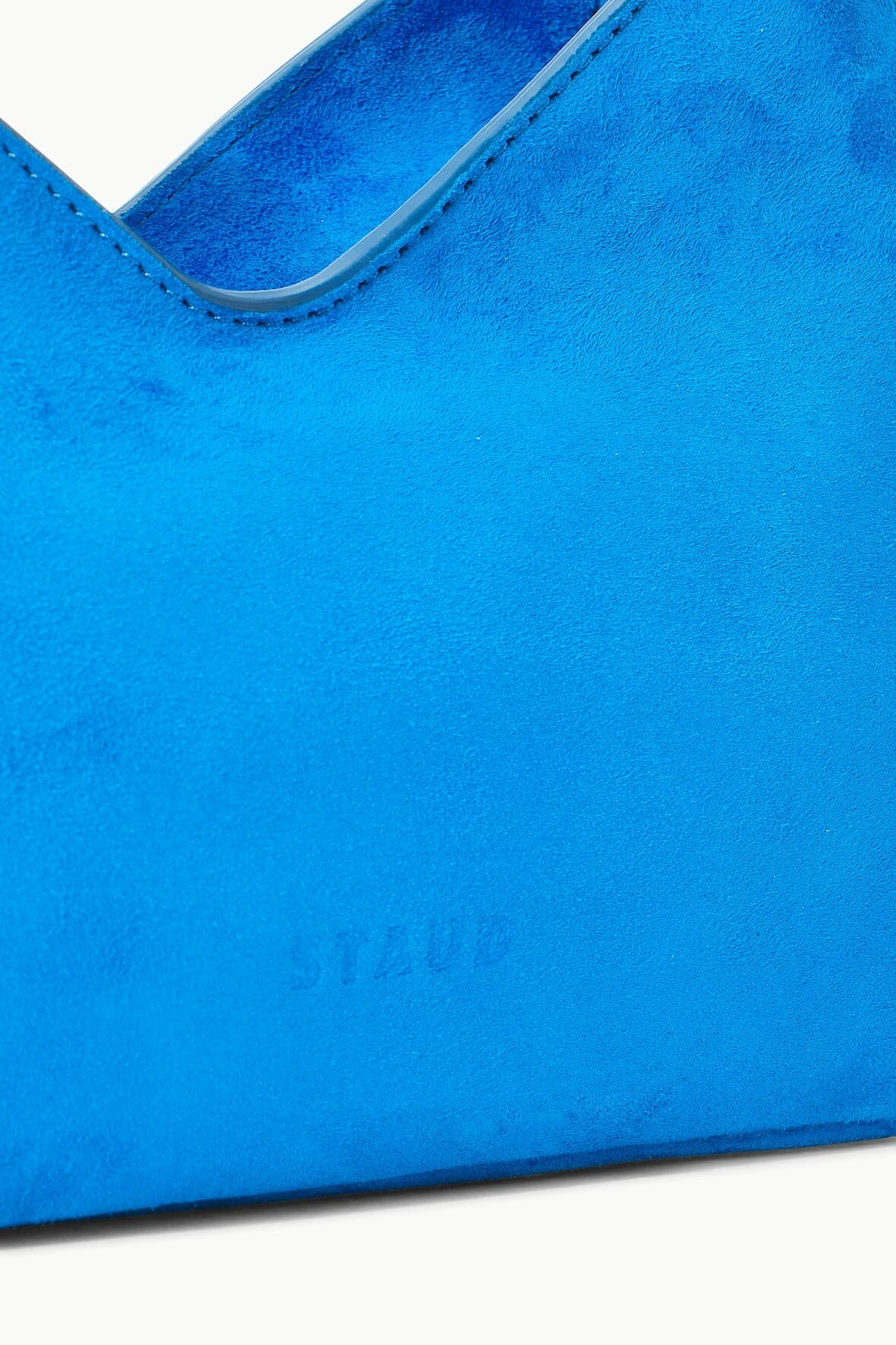 VALERIE SHOULDER BAG | DIRECTOR BLUE SUEDE VALERIE SHOULDER BAG | DIRECTOR BLUE SUEDE -Staud Store STAUD VALERIE SHOULDERBAG DIRECTORBLUE FALL 23 ECOM 4