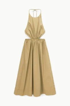 VANESSA DRESS | KHAKI -Staud Store STAUD VANESSA DRESS KHAKI SPRING 23 ECOM 1 8e2ef05e 1a55 4820 b742 359539c04e33