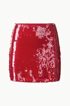 VEDETTE SKIRT | POINSETTIA -Staud Store STAUD VEDETTESKIRT POINSETTIA ECOM 1