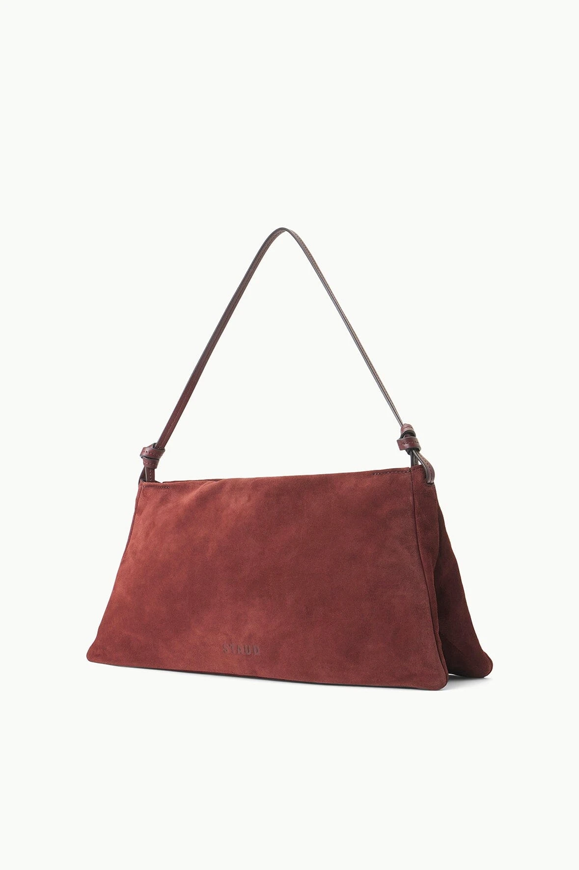 VIVI SHOULDER BAG | MAHOGANY SUEDE VIVI SHOULDER BAG | MAHOGANY SUEDE -Staud Store STAUD VIVI SHOULDERBAG MAHOGANY FALL 23 ECOM 2