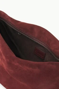 VIVI SHOULDER BAG | MAHOGANY SUEDE 5 VIVI SHOULDER BAG | MAHOGANY SUEDE -Staud Store STAUD VIVI SHOULDERBAG MAHOGANY FALL 23 ECOM 3